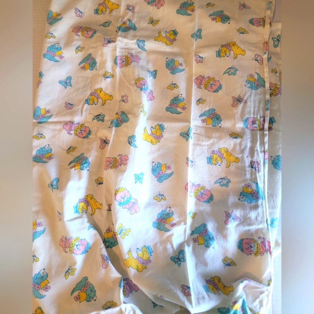 Vintage Baby Nursery Crib Sheet Fitted Animals Butterflies Dogs Child EUC